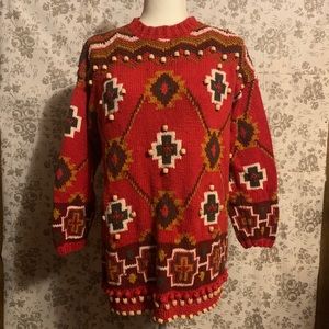 Rosanna Aztec Sweater Wooden Beads